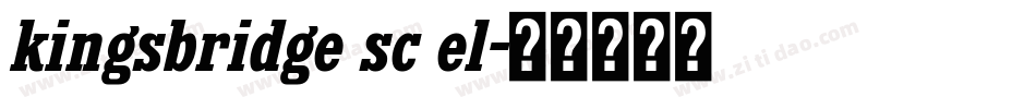 kingsbridge sc el字体转换